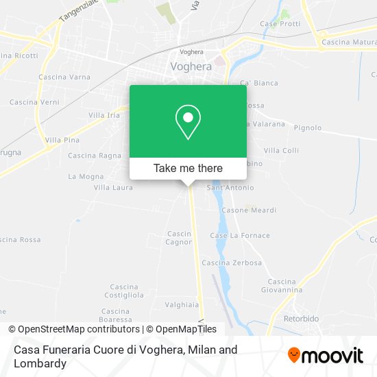 Casa Funeraria Cuore di Voghera map