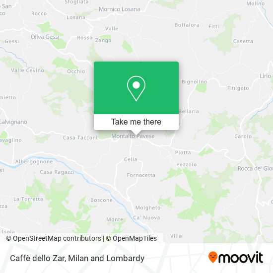Caffè dello Zar map