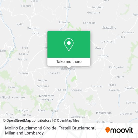 Molino Bruciamonti Siro dei Fratelli Bruciamonti map