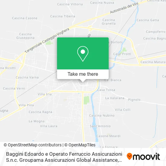 Baggini Edoardo e Operato Ferruccio Assicurazioni S.n.c. Groupama Assicurazioni Global Assistance map
