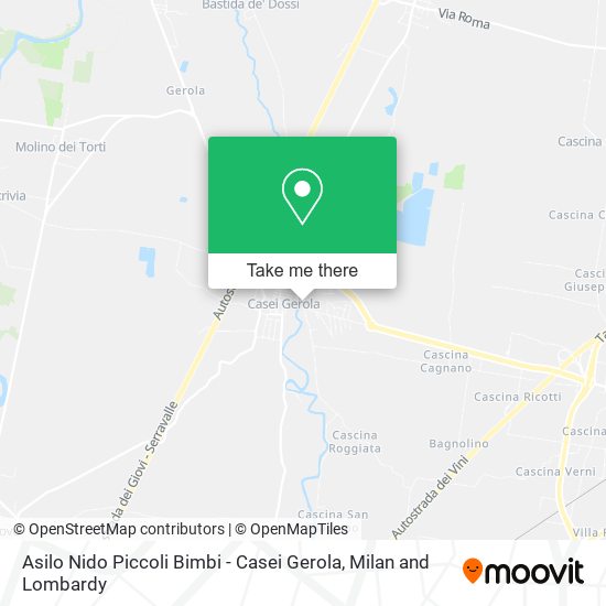 Asilo Nido Piccoli Bimbi - Casei Gerola map