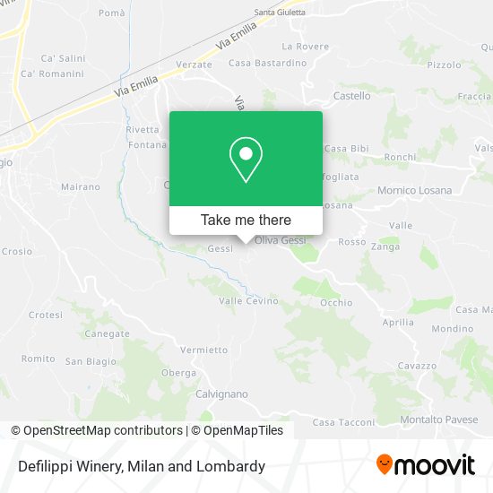Defilippi Winery map