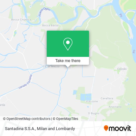 Santadina S.S.A. map