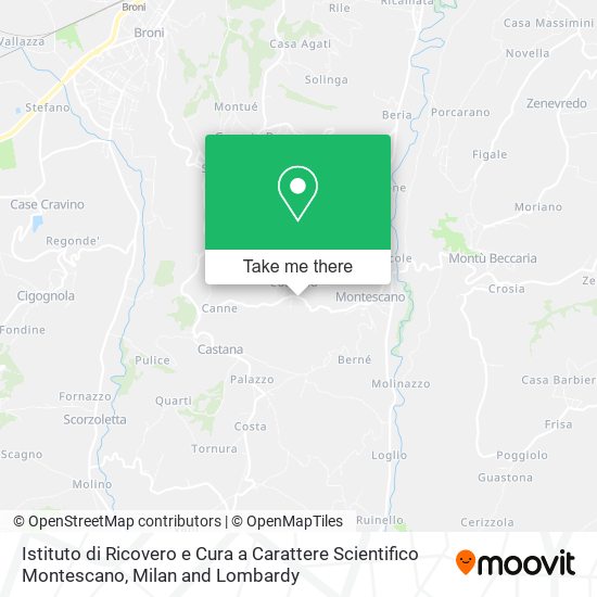 Istituto di Ricovero e Cura a Carattere Scientifico Montescano map