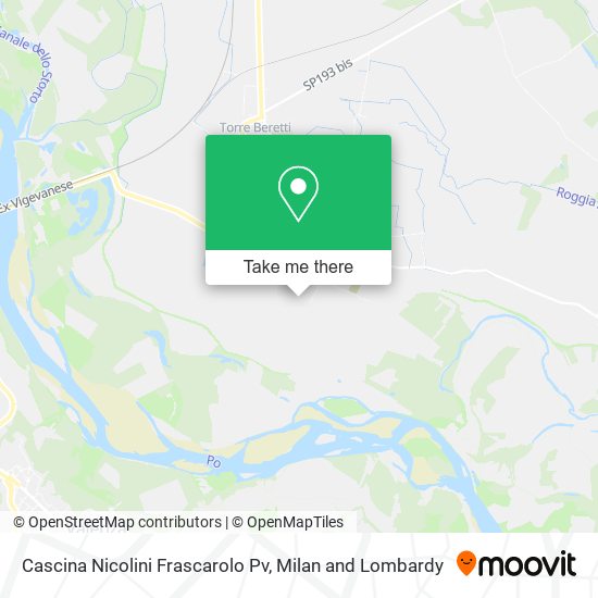 Cascina Nicolini Frascarolo Pv map