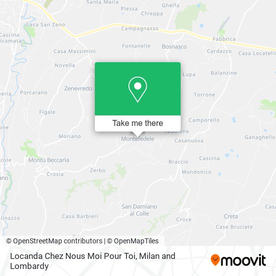 Locanda Chez Nous Moi Pour Toi map