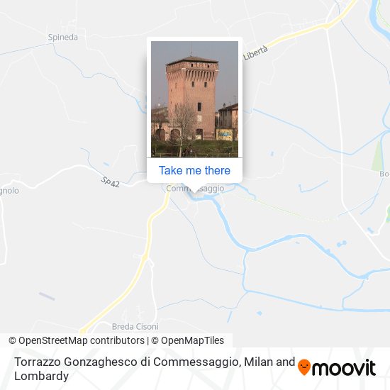 Torrazzo Gonzaghesco di Commessaggio map