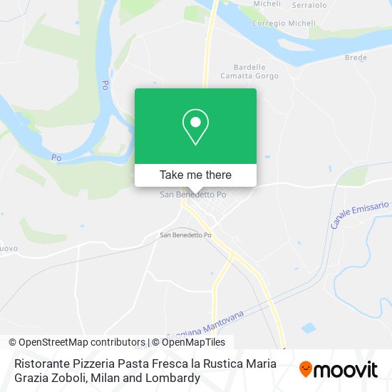 Ristorante Pizzeria Pasta Fresca la Rustica Maria Grazia Zoboli map