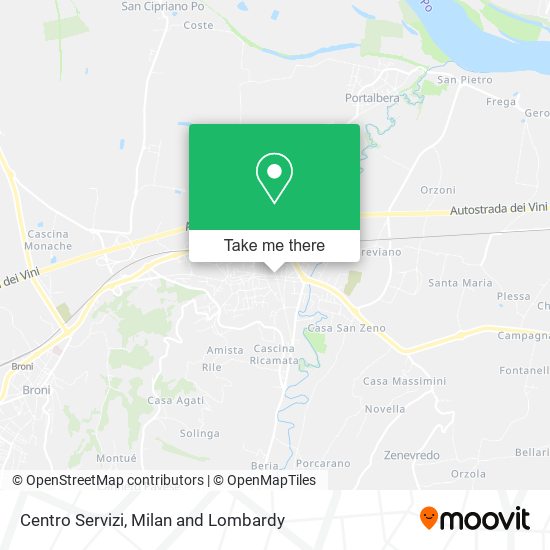 Centro Servizi map