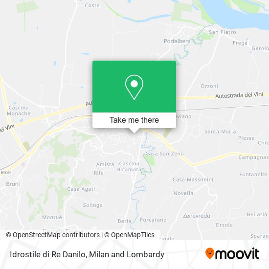 Idrostile di Re Danilo map