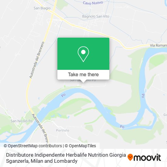 Distributore Indipendente Herbalife Nutrition Giorgia Sganzerla map