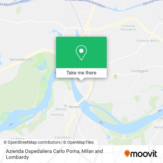 Azienda Ospedaliera Carlo Poma map