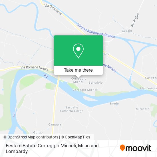 Festa d'Estate Correggio Micheli map