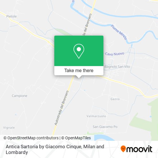 Antica Sartoria by Giacomo Cinque map