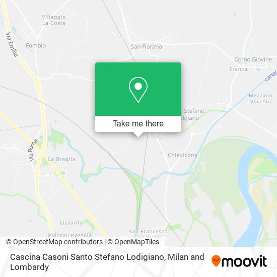 Cascina Casoni Santo Stefano Lodigiano map