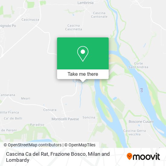 Cascina Ca del Rat, Frazione Bosco map