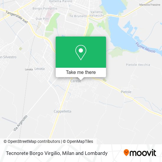 Tecnorete Borgo Virgilio map