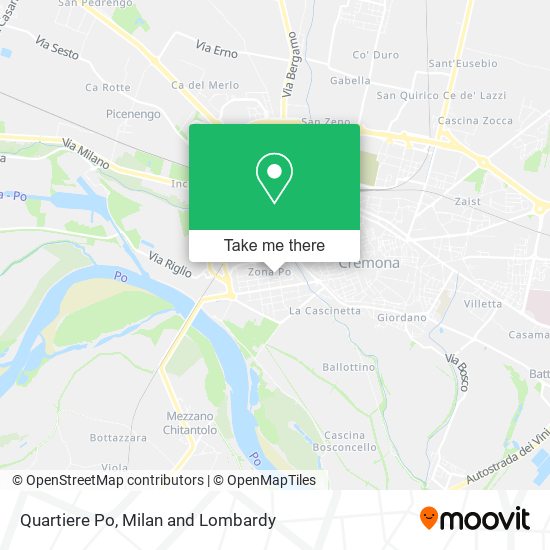 Quartiere Po map