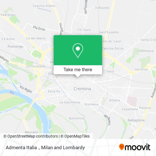 Admenta Italia . map