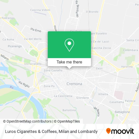 Luros Cigarettes & Coffees map