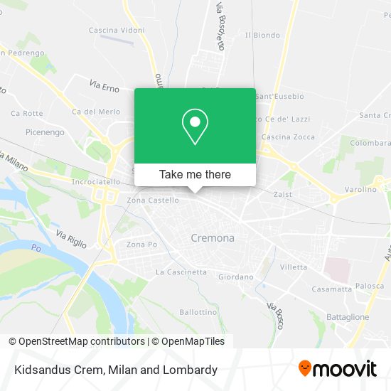 Kidsandus Crem map