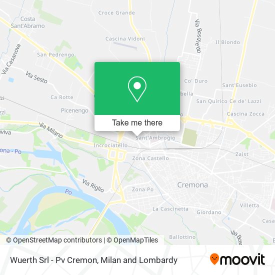 Wuerth Srl - Pv Cremon map