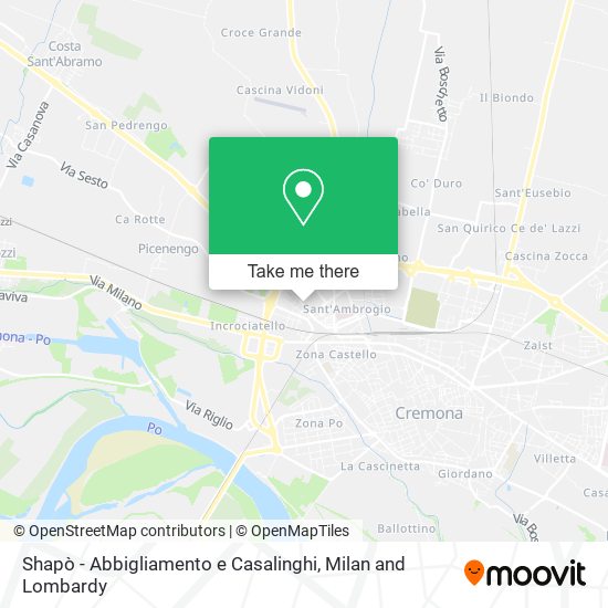Shapò - Abbigliamento e Casalinghi map