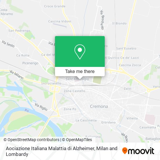 Aociazione Italiana Malattia di Alzheimer map