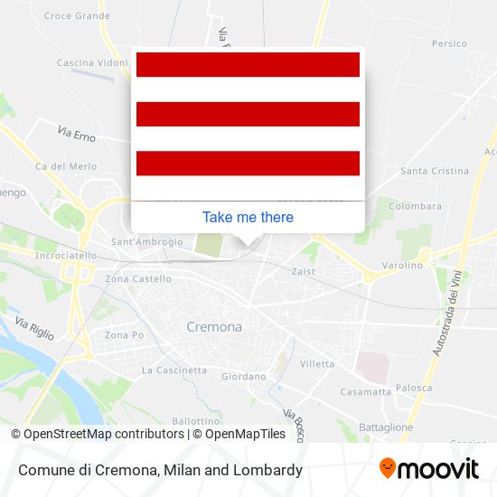 Comune di Cremona map