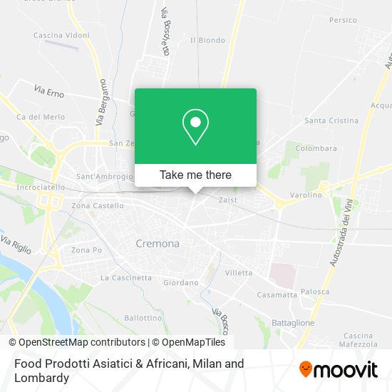 Food Prodotti Asiatici & Africani map