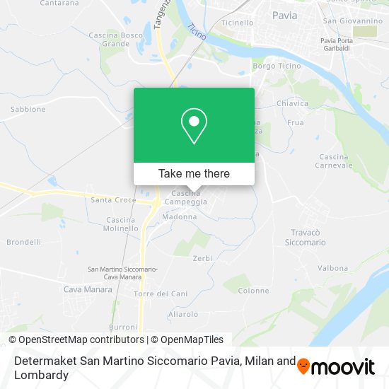 Determaket San Martino Siccomario Pavia map