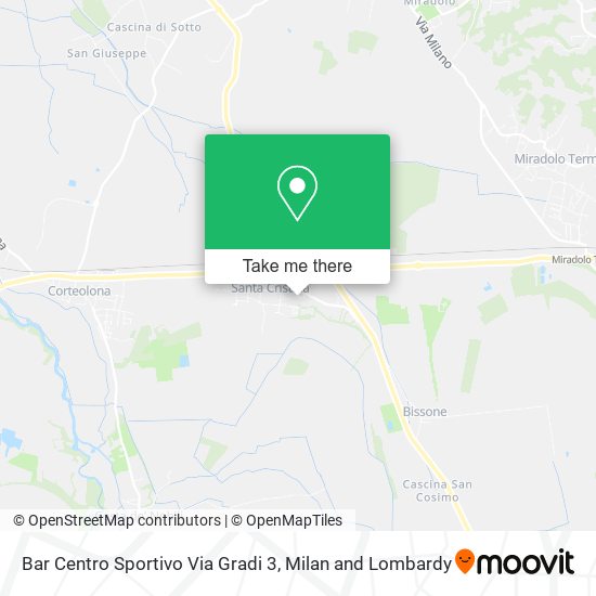 Bar Centro Sportivo Via Gradi 3 map