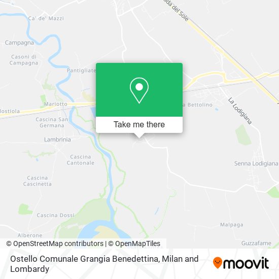 Ostello Comunale Grangia Benedettina map