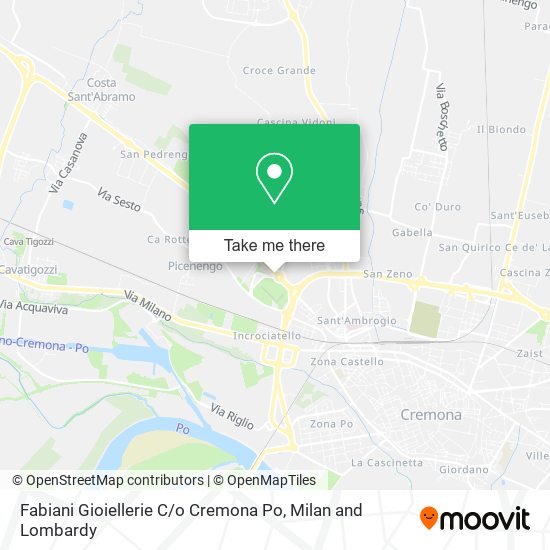 Fabiani Gioiellerie C / o Cremona Po map