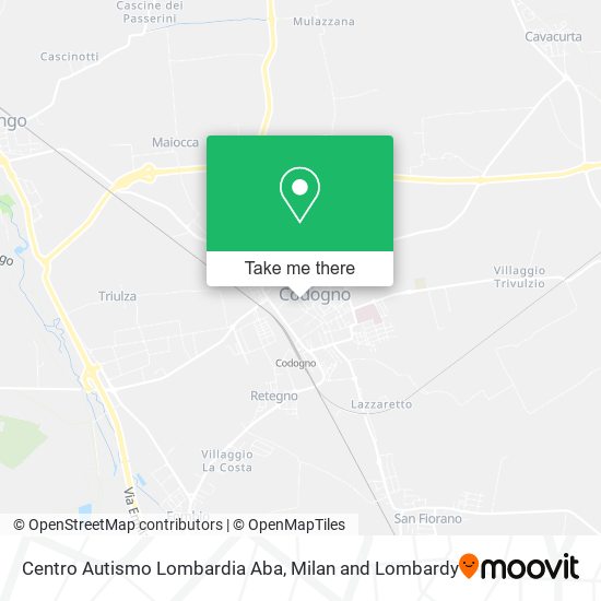 Centro Autismo Lombardia Aba map