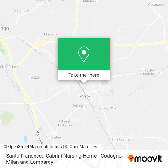 Santa Francesca Cabrini Nursing Home - Codogno map