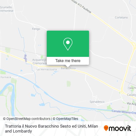 Trattoria il Nuovo Baracchino Sesto ed Uniti map