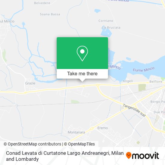 Conad Levata di Curtatone Largo Andreanegri map