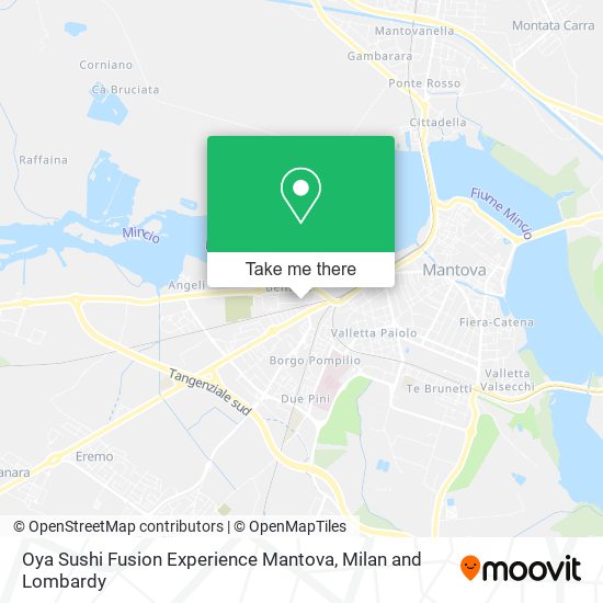 Oya Sushi Fusion Experience Mantova map