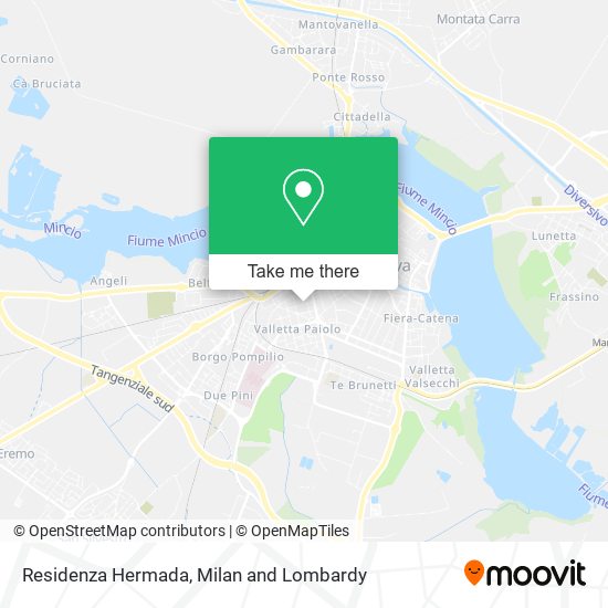 Residenza Hermada map