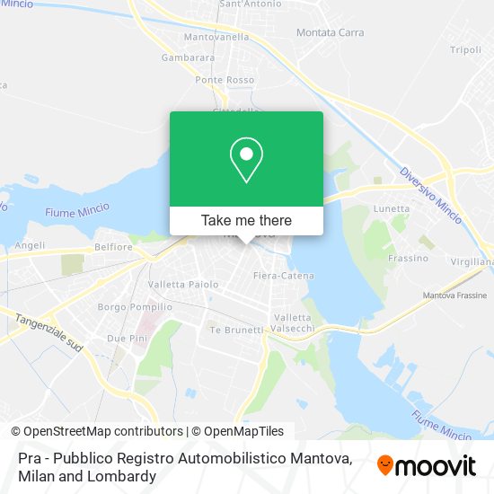 Pra - Pubblico Registro Automobilistico Mantova map