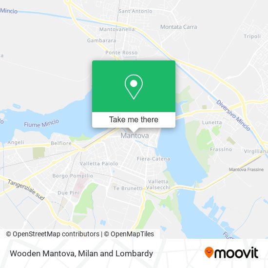 Wooden Mantova map