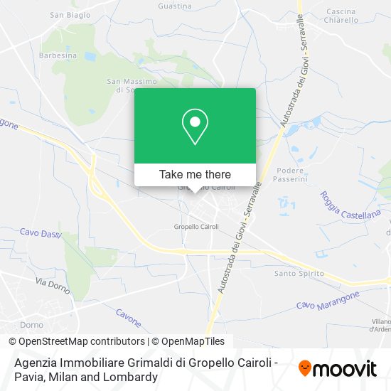 Agenzia Immobiliare Grimaldi di Gropello Cairoli - Pavia map