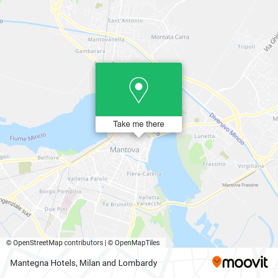 Mantegna Hotels map