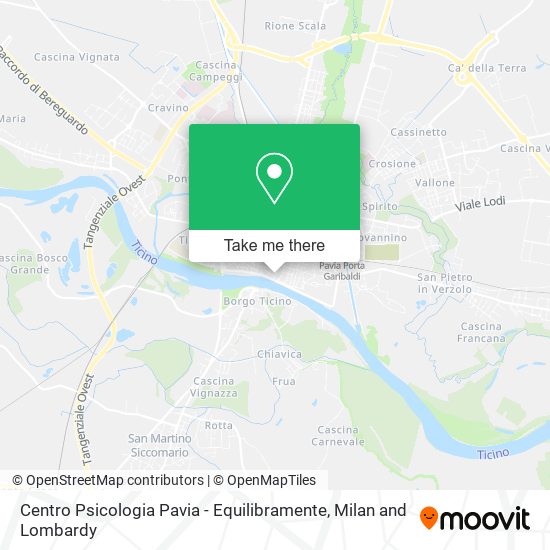 Centro Psicologia Pavia - Equilibramente map