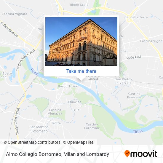 Almo Collegio Borromeo map