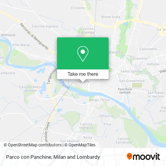 Parco con Panchine map