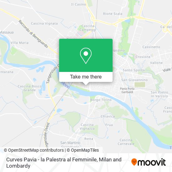 Curves Pavia - la Palestra al Femminile map