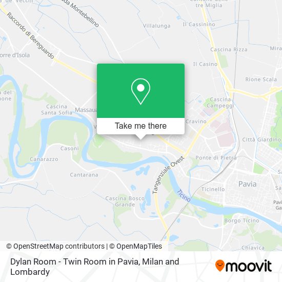 Dylan Room - Twin Room in Pavia map
