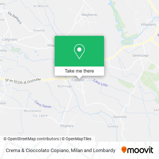 Crema & Cioccolato Copiano map